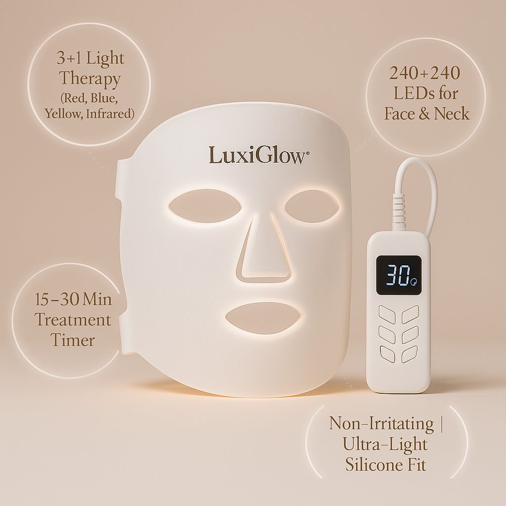 Glow-Boosting LED Therapy Mask – LuxiGlow™