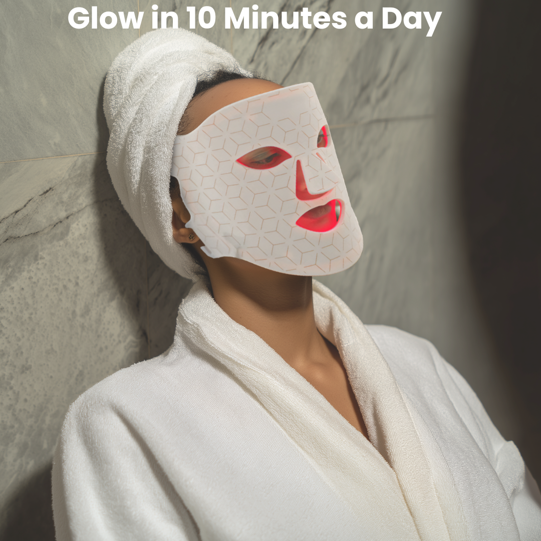 Glow-Boosting LED Therapy Mask – LuxiGlow™